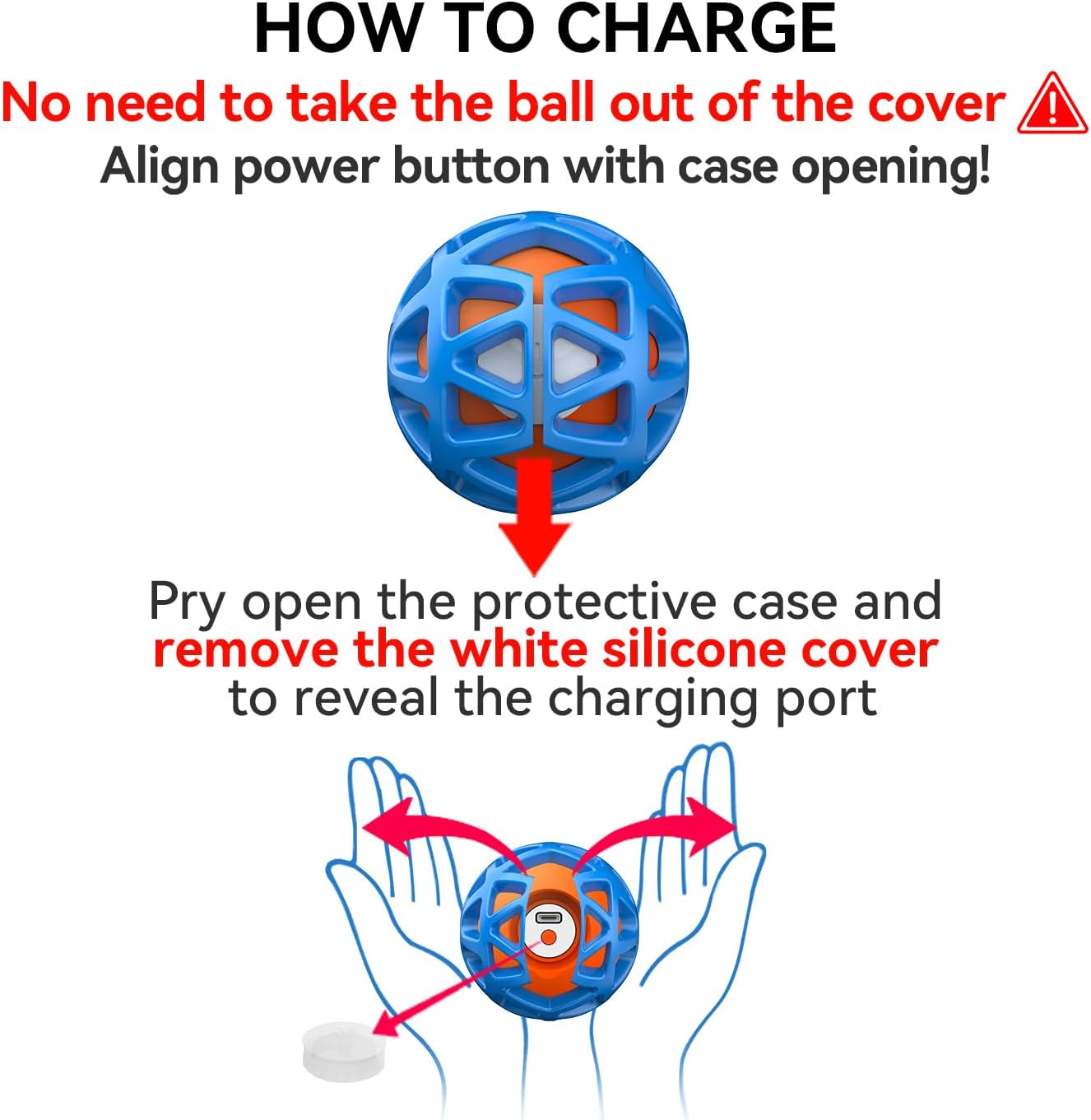 seagi Interactive Dog Toys – Durable Automatic Bouncing & Vibrating Interactive Dog Ball for Smart Play