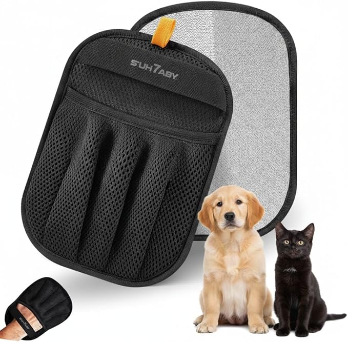 Upgraded Pet Hair Remover Gloves for Cats & Dogs